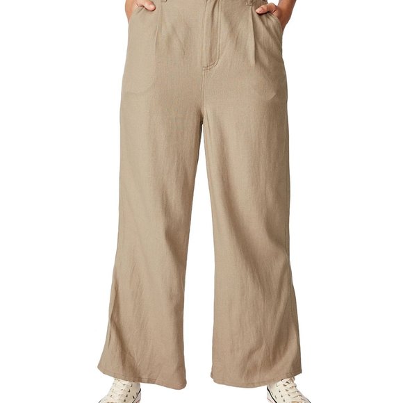 NWT Pleat Front Drapey Linen Blend Pant - Picture 2 of 4